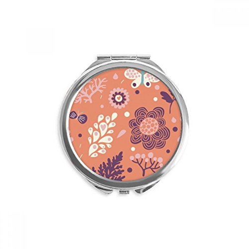Espejo de mano portátil de flores: soluciona tus retoques de maquillaje fuera de casa
