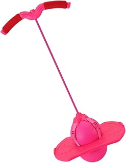 YARNOW Bola Saltarina con Asas Juguete Ejercicio Aire Accesorio Deportivo Bola Rosa Color Aleatorio del Asa Color Aleatorio
