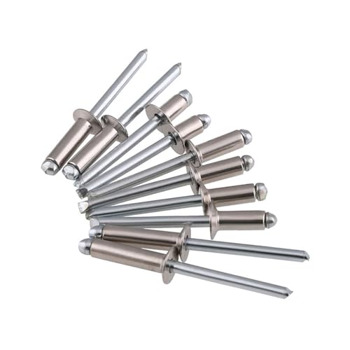 M3 M3.2 M4 M5 304 Stainless Steel Blind Rivet Countersunk Head Pull Rivet Decoration Nail Socket Nail Fat Head Aluminum Pull(M5 (20PCS),16mm)