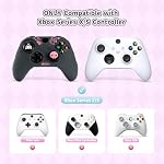 Kuitmor Xbox Series X/S Controller Cover, Soft Silicone Non-Slip Protective Case Compatible with Xbox Controller with 2 Thumb Grip Caps and 1 Sticker