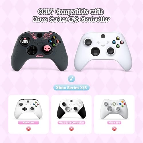 Controller Cover Skin for Xbox Series X/S,Soft Silicone Anti-Slip Protective Cover Skin Case Compatible with Xbox Controller with 2 Thumb Grip Caps - KLM - Image 3