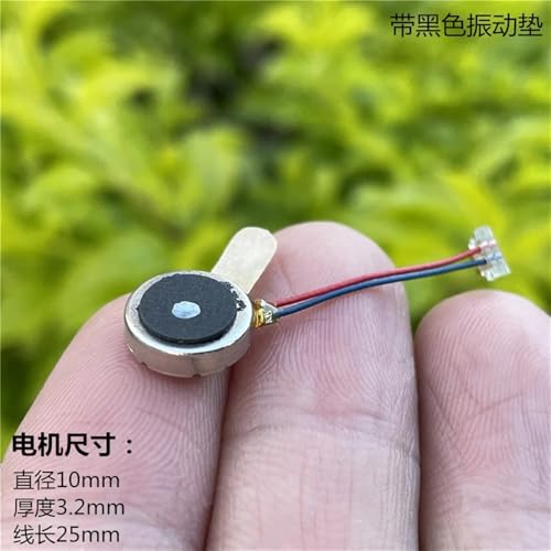 Moteur de vibration CC 1032 3.7V type bouton plat 10x3.2mm pour mini projet