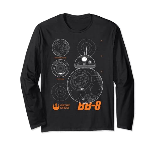 T-shirt Star Wars BB-8 manches longues idéal pour vos soirées cinéma
