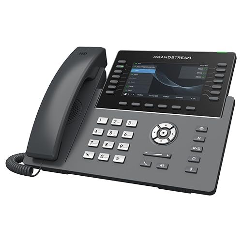 Image of Grandstream GRP2650 IP Phone | 14 Lines, 6 SIP Accounts | 5 inch Color Display | Wi-Fi 5 | Dual Port Gigabit Ethernet with Built-in PoE