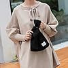 Anopo Sac à Nœuds pour Femmes Petits Velours Côtelé Sacs à Main Esthétique Mignonne Porte-Monnaie Tote Bag Noir #3
