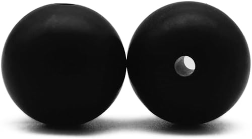 Miniatura 6 de 100 cuentas redondas de silicona de 0.472 in0.591 in, serie de un solo color, cuentas de goma sueltas, collar, cuentas de silicona, accesorio de