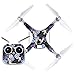 GzxLaY Pegatina de Piel de Vinilo Estilo Flores Compatible with dji Phantom 4 Drone y Control Remoto 0114 Quadcopters Accesorios de Piezas