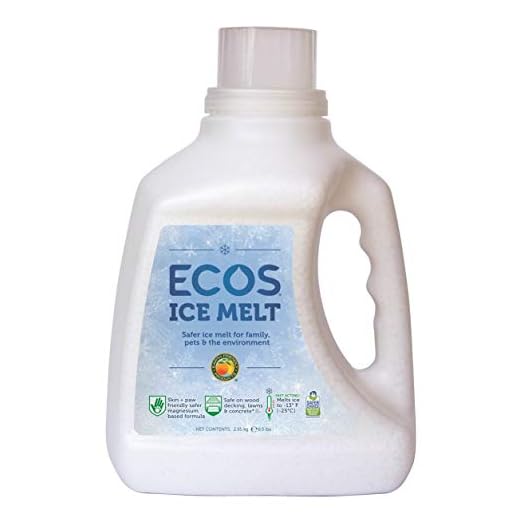 Earth Friendly Products ECOS Ice Melt Magnesium Chloride Pellets Pet, Plant and Concrete Safe, 6.5 lbs. Jug (Pack of 4)