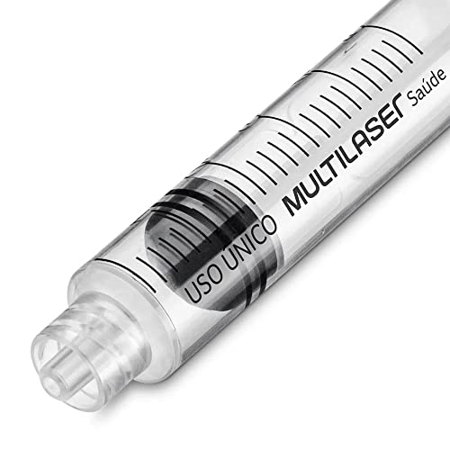 Seringa Luer Lock 5ml - Sem Agulha - Cx com 100 Uni. - Multi Saúde - HC449