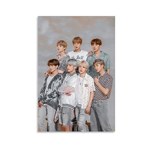LINSHEN Poster BTS populaire sur toile - Décoration murale moderne pour chambre à coucher - 20 x 30 cm, 08x12inch(20x30cm) Cover