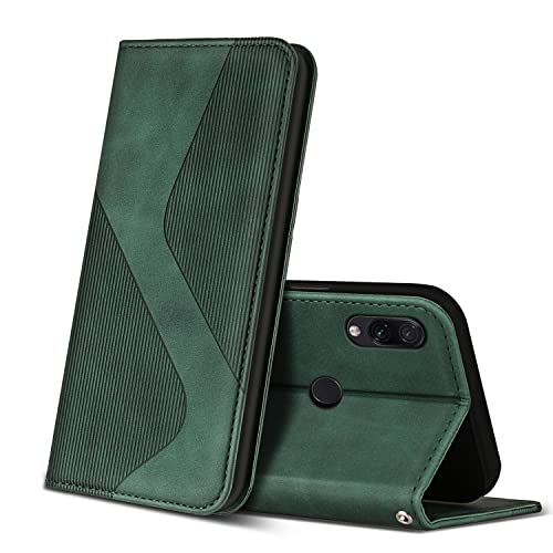 ZONNAVI Cover per Xiaomi Redmi Note 7 / Redmi Note 7 PRO, Flip Custodia Pelle PU con [Slot Cart] [Supporto Stand] [Magnetica], Cover a Libro Portafoglio per Xiaomi Redmi Note 7 / Note 7 PRO (Verde)