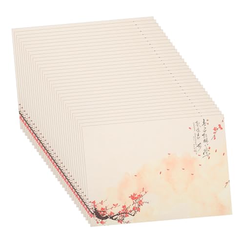 LOPUNER 80 シート プラム 花 文房具 手紙 筆記用 紙 文房具 筆記用 紙 花柄