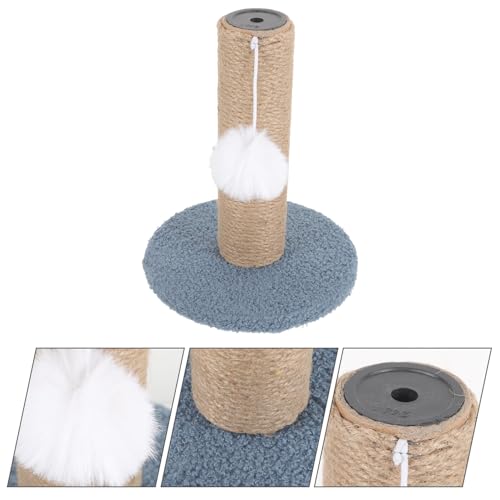Rascador torre para gatos pequeño color celeste miniatura 7