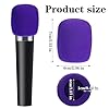 Oruola 10Pcs Microphone Cover Foam,Mic Cover for Microphones,Thick Colorful Wireless Microphone Covers,Reusable Mic Covers for Most Handheld Microphones for Karaoke DJ (10 Colors) #2