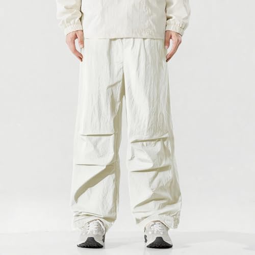 Man Sun Protection Pleated Straight Leg Plain Long Leg Pants for Mens Summer Fall 2025 Fashion2