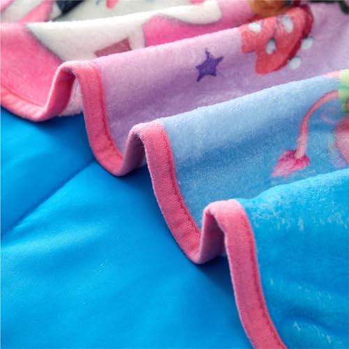 super soft plush toddler quilted nap mat with built in blanket and pillow