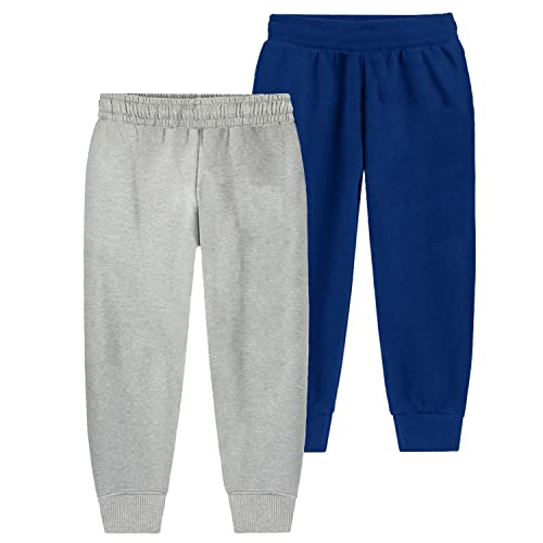 Image of Trampoline Kids Cotton Blend Trackpants Pack of 2 with Drawstrings & Ribbed Cuffs | Vibrant Printed Joggers for Boys & Girls | Soft Waistband & Side Pockets | Everyday Comfy Wear