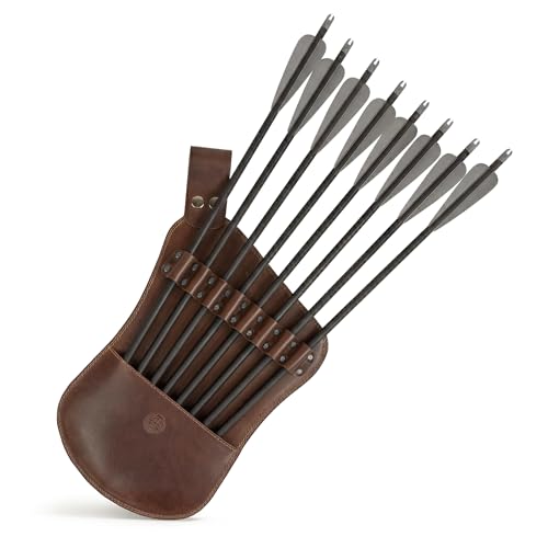 Valhalla Gear, Leather Crossbow Bolts Hip Quiver Belt