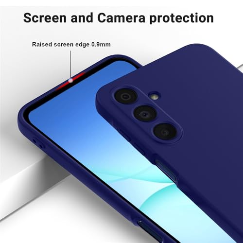 Image of Back Cover for Samsung Galaxy A17 5G / F17 5G / M17 5G | Full Camera Protection | Premium Liquid Silicon Case | Flexible Bumper Case for Samsung Galaxy A17 5G / F17 5G / M17 5G (Dark Blue)