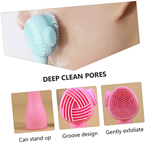 Brosse à points noirs et laveur de visage silicone pour soin cutané