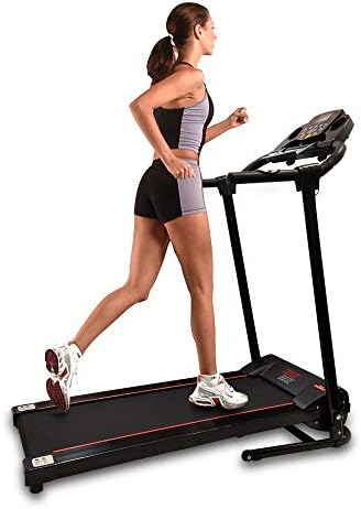 SereneLife Folding Treadmill - Foldable Home Fitness Equipment with LCD for Walking & Running - Cardio Exercise Machine - 12 Preset or Adjustable Programs - Bluetooth Connectivity