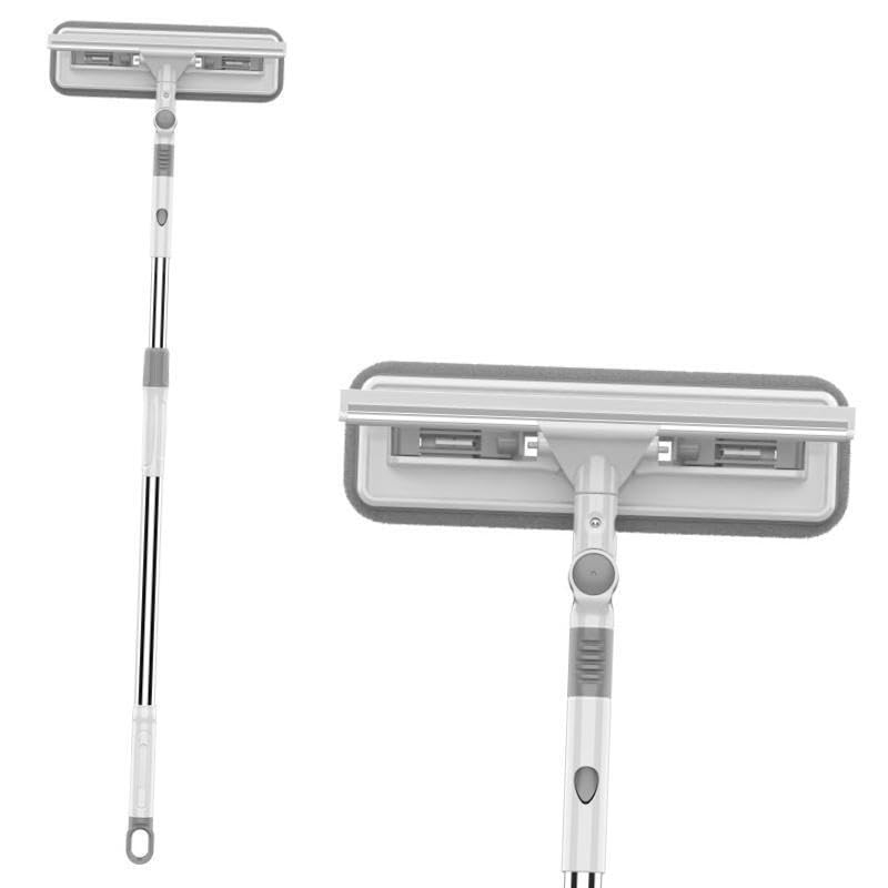 Limpiacristales retráctil de aluminio ligero para vidrios altos de interior y exterior