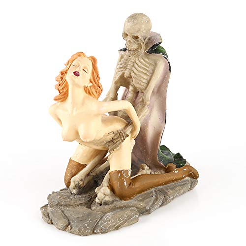 Estatua de pareja esqueletos de resina decorativa para hogar
