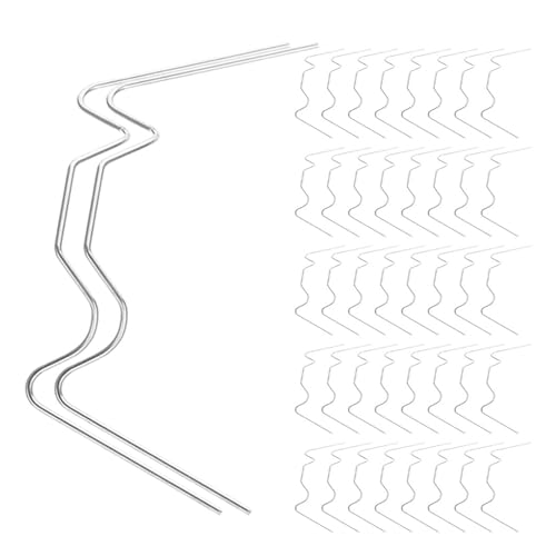 Hemobllo Morsetti per Serra Clip di Fissaggio per Vetri in Acciaio Inox 50 Pezzi Clip a W per Pannelli Sovrapposti, Accessori da Giardino Antivento per Riparazioni Rapide e Controllo