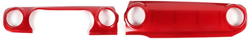 Cngoat41 Red Front Central Console Dashboard Dash Panel Trim Interior Accessories for Jeep Wrangler JL 2 Door 4-Door 2018 2019 2020