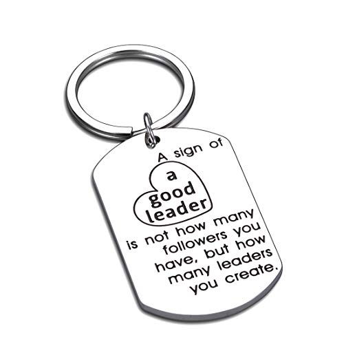 Boss Leaders Keychain Appreciation Gifts for Men Women Birthday Christmas Boss Lady Thank You Office Gifts for Coworker Superior Manager Leaving Going Away Retirement Boss Day Inspirational Gift