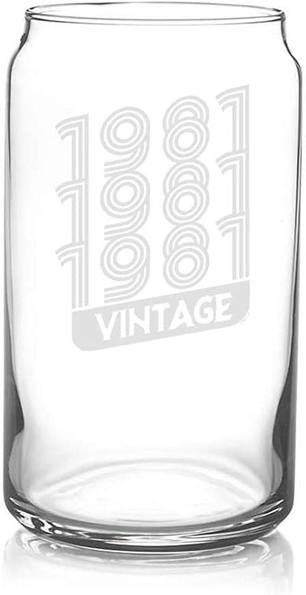 Tор Rаtеd Veracco 1981 1981 1981 Vintage Beer Can Glass Pint 40th Birthday Gift For Him Her Forty and Fabulous 🛒 Crаzу Dеаlѕ Veracco 1981 1981 1981 Vintage Beer Can Glass Pint 40th Birthday Gift For Him Her Forty and Fabulous
