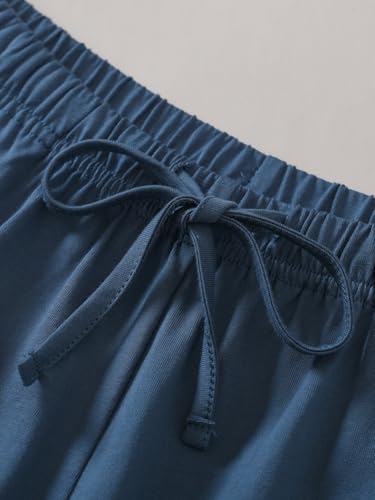 Image of Latuza Women's Knee Length Pajama Shorts Cotton Knit Bermuda Sleep Shorts