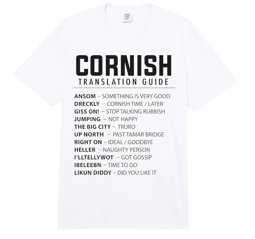 Cornwall Idea for Men & Cornish Language Sayings Comfort Colors Adult Heavyweight T-Shirt