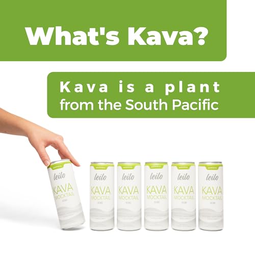 Leilo \"Margarita\" style Mocktail | Sugar Free, Non-Alcoholic Relaxation Drink with Kava | All Natural & Gluten Free | 12 ounce, Pack of 12