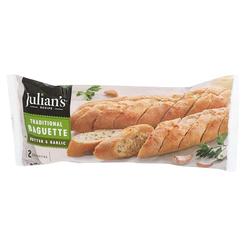 JULIANS RECIPE Garlic and Butter Baguettes, 12.35 OZ
