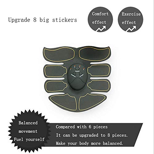 Preisvergleich Produktbild RXRENXIA Bauch Muskeltrainer, EMS-Training, Elektrische Stimulation, Elektrische EMS-Ausrüstung, Muskeltraining und Fettverbrennung Heimfitness-Geräte, Starke und Schöne Männer Frauen.