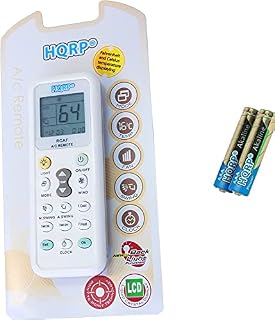HQRP Universal A/C Remote Control for Fujitsu DeLonghi Whirlpool Diy Daikin Toshiba Gree Samsung LG Sanyo Amcor and others Air Conditioners