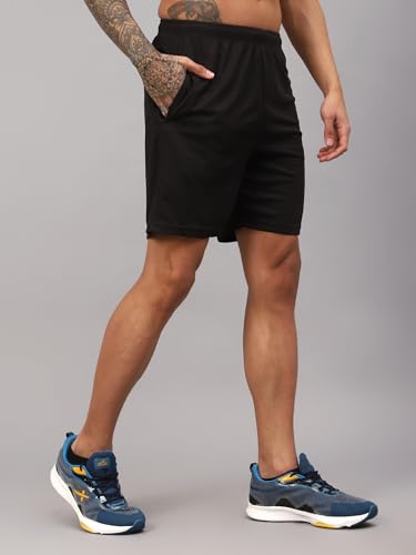 Image of Vector X OMS-158 Mens Solid Pattern Regular Dry Fit Athletic, Running, Gym, Outdoor, Workout Training Light Weight Sports Active Shorts