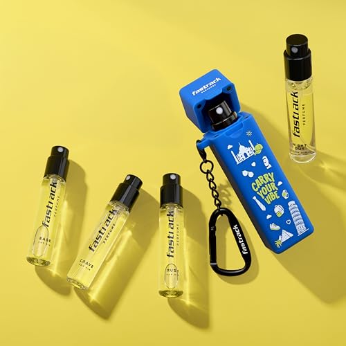 Image of Fastrack Discovery Perfume for Men | Best for travel & for gift | 8 ml x 4 Premium Scents- Ease, Night Out,Crave & Rush | Fresh & Woody | 32 ml