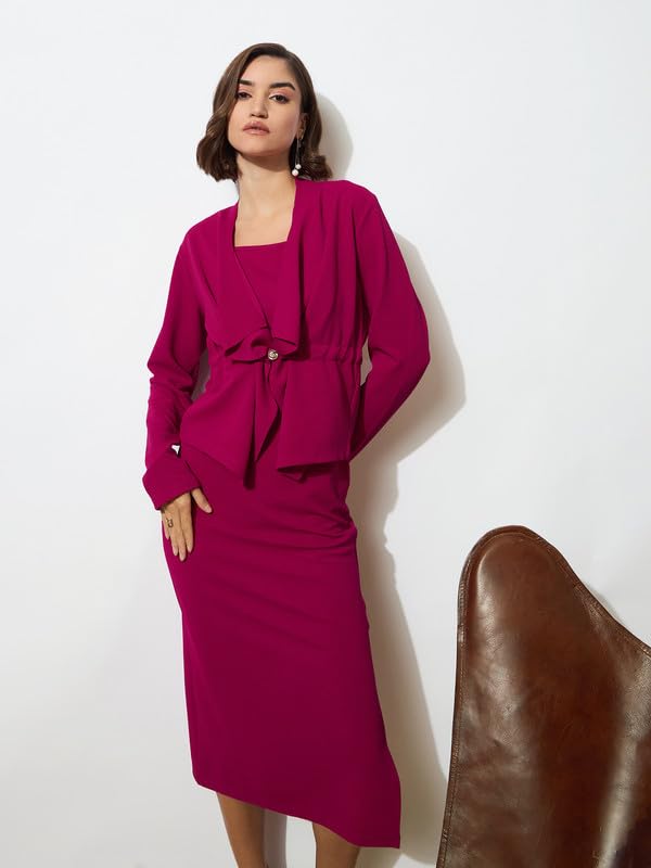 Image of barcino Black Strappy Bodycon Dress with Shrug