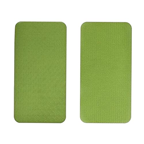 HEAVENGLOW Yoga Workout Knee Pad Elbow Cushion Exercise Fitness Home Gym Support Mat Green 2 Pcs