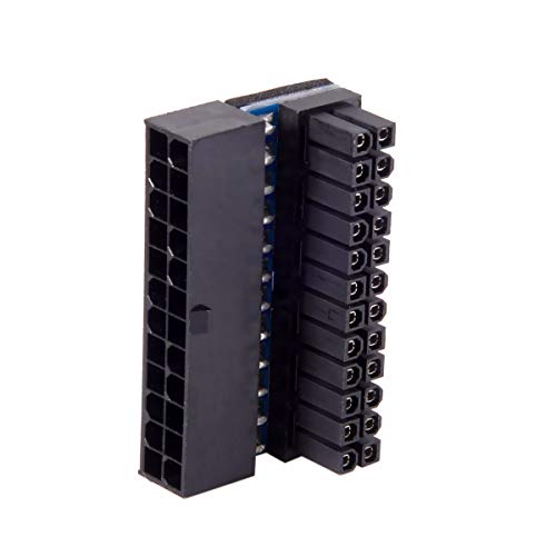 Cablecc PW-007 Atx 24Pin Female To 24Pin Male 90 Degree Power Adapter Mainboard Motherboard thumb #2
