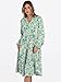 ANRABESS Long Sleeve Midi Dresses for Women V Neck 2025 Fall Fashion Casual Loose Fit Flowy Swing Tiered Vacation Boho Dress Floral Green Medium