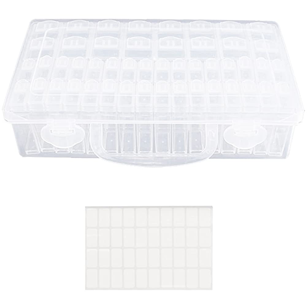 CTRLZS 48 Compartment Storage Box Bead Container with Lid for Small Beads