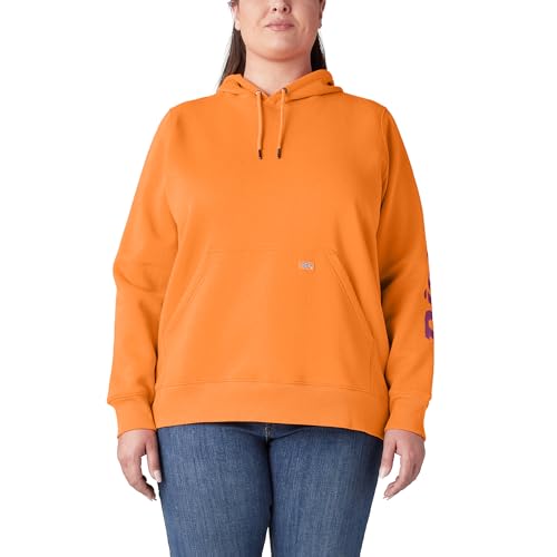 Image of Dickies womens Women's Plus Heavyweight Logo Sleeve Pullover