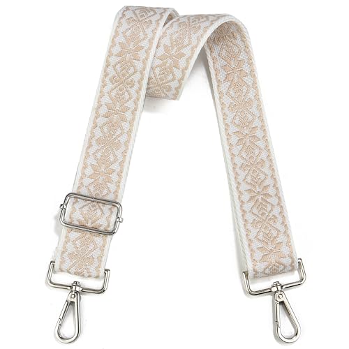 Crossbody Straps for Purses Silver Hardware Purse Strap Wide Shoulder Strap Adjustable Replacement