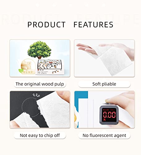 Image of DC DECORIO Tissue Paper (3 Ply, 210 Pulls) | Pack of 10 | 100% Skin-safe Sleek Tissue for Car, Bathroom, Bedroom, Office Random Color