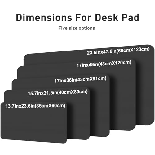 Image of Aothia Leather Desk Pad Protector, Mouse Pad, Office Desk Mat, Non-Slip PU Leather Desk Blotter, Laptop Desk Pad, Waterproof Desk Writing Pad for Office and Home (Gray,36 inch x 17 inch)