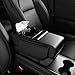 Figpade 4 in 1 Center Console Cover,Multifunctional Car Armrest Storage Box with Cup Holder& Phone Holder& Car Tissue Holder,7.68 * 13.98