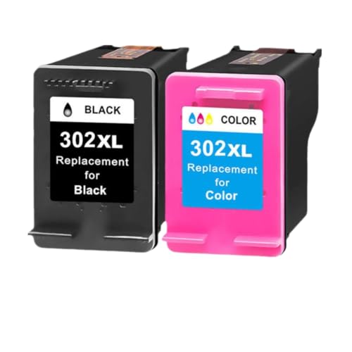 AXRMLVRD Cartucho de Tinta 302XL Compatible con Impresora 302 Deskjet 2130 2131 1110 1111 1112 3630 5200 3639 4520(One Set)